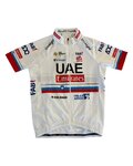PISSEI Cyklistický dres s krátkým rukávem - UAE TEAM EMIRATES 2024 CHAMPION SLOVENIA REPLICA JR - bílá