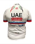 PISSEI Cyklistický dres s krátkým rukávem - UAE TEAM EMIRATES 2024 CHAMPION SLOVENIA REPLICA JR - bílá