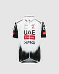 PISSEI Cyklistický dres s krátkým rukávem - UAE TEAM EMIRATES 2025 REPLICA JR - bílá/černá