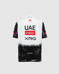 PISSEI Cyklistický dres s krátkým rukávem - UAE TEAM EMIRATES 2025 REPLICA JR - bílá/černá