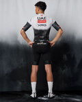PISSEI Cyklistická kombinéza - UAE TEAM EMIRATES 2025 ROAD - černá/bílá