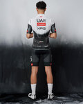 PISSEI Cyklistický dres s krátkým rukávem - UAE TEAM EMIRATES 2025 REPLICA - bílá/černá