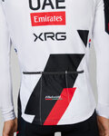 PISSEI Cyklistický dres s dlouhým rukávem letní - UAE TEAM EMIRATES - XRG 2026 REPLICA - bílá/červená/černá