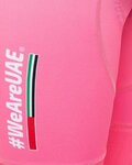 PISSEI Cyklistické kalhoty krátké s laclem - UAE TEAM EMIRATES 2024 REPLICA SANREMO - GIRO 24 - růžová