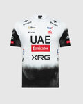 PISSEI Cyklistické triko s krátkým rukávem - UAE TEAM EMIRATES 2025  - bílá/černá