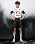 PISSEI Cyklistické triko s krátkým rukávem - UAE TEAM EMIRATES 2025  - bílá/černá