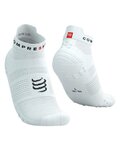 COMPRESSPORT Cyklistické ponožky kotníkové - PRO RACING SOCKS V4.0 RUN - bílá