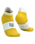COMPRESSPORT Cyklistické ponožky kotníkové - PRO RACING SOCKS V4.0 RUN - žlutá