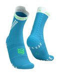 COMPRESSPORT Cyklistické ponožky klasické - PRO RACING SOCKS V4.0 TRAIL - modrá