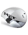 MET Cyklistická přilba - CODATRONCA - bílá/stříbrná