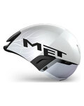 MET Cyklistická přilba - CODATRONCA - bílá/stříbrná