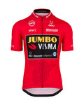 AGU Cyklistický dres s krátkým rukávem - JUMBO-VISMA 2019 - červená