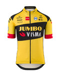 AGU Cyklistický dres s krátkým rukávem - JUMBO-VISMA 2020 - žlutá/černá