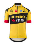 AGU Cyklistický dres s krátkým rukávem - JUMBO-VISMA '20 KIDS - žlutá/černá