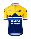 AGU Cyklistický dres s krátkým rukávem - JUMBO-VISMA 2020 - žlutá/modrá