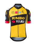 AGU Cyklistický dres s krátkým rukávem - JUMBO-VISMA 2021 - černá/žlutá