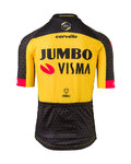 AGU Cyklistický dres s krátkým rukávem - JUMBO-VISMA 2021 - černá/žlutá