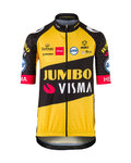AGU Cyklistický dres s krátkým rukávem - JUMBO-VISMA '21 KIDS - žlutá/černá