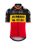AGU Cyklistický dres s krátkým rukávem - JUMBO-VISMA 2021 - černá/červená/žlutá