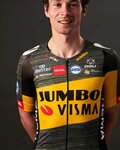 AGU Cyklistický dres s krátkým rukávem - JUMBO-VISMA 2021 TDF - černá/žlutá