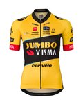 AGU Cyklistický dres s krátkým rukávem - JUMBO-VISMA 23 LADY - žlutá/černá