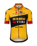 AGU Cyklistický dres s krátkým rukávem - JUMBO-VISMA 2023 WOUT VAN AERT - černá/žlutá