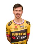 AGU Cyklistický dres s krátkým rukávem - JUMBO-VISMA 2023 PRIMOZ ROGLIC - černá/žlutá