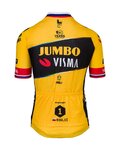 AGU Cyklistický dres s krátkým rukávem - JUMBO-VISMA 2023 PRIMOZ ROGLIC - černá/žlutá