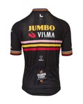 AGU Cyklistický dres s krátkým rukávem - JUMBO-VISMA TRIPLE VICTORY 2023 - černá