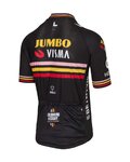 AGU Cyklistický dres s krátkým rukávem - JUMBO-VISMA TRIPLE VICTORY 2023 - černá
