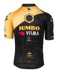 AGU Cyklistický dres s krátkým rukávem - JUMBO-VISMA VELODROME TDF 2023 - žlutá/černá