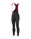ALÉ Cyklistické kalhoty dlouhé s laclem - WINTER LADY - černá