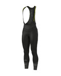 ALÉ Cyklistické kalhoty dlouhé s laclem - NORDIC THERMOWIND - černá