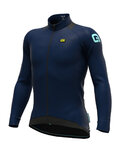 ALÉ Cyklistický dres s dlouhým rukávem zimní - KLIMA WINTER - modrá