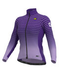 ALÉ Cyklistický dres s dlouhým rukávem zimní - BULLET LADY WINTER - fialová
