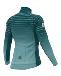ALÉ Cyklistický dres s dlouhým rukávem zimní - BULLET LADY WINTER - tyrkysová