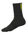 ALÉ Cyklistické ponožky klasické - AERO WOOL H16 - černá