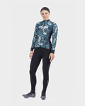 ALÉ Cyklistický dres s dlouhým rukávem zimní - AMAZZONIA LADY WNT - černá/zelená