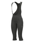 ALÉ Cyklistické kalhoty 3/4 s laclem - ESSENTIAL LADY WNT - černá