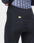 ALÉ Cyklistické kalhoty 3/4 s laclem - ESSENTIAL LADY WNT - černá