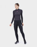 ALÉ Cyklistické kalhoty dlouhé bez laclu - ESSENTIAL LADY WNT - černá
