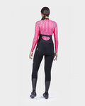 ALÉ Cyklistické triko s dlouhým rukávem - INTIMO CUBES LADY - růžová