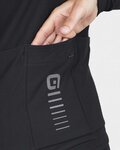 ALÉ Cyklistický dres s dlouhým rukávem zimní - R-EV1 WARM RACE - černá
