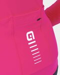 ALÉ Cyklistický dres s dlouhým rukávem zimní - WARM RACE LADY WNT - růžová
