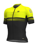 ALÉ Cyklistický dres s krátkým rukávem - SLIDE - žlutá/černá