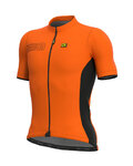 ALÉ Cyklistický dres s krátkým rukávem - COLOR BLOCK - oranžová