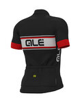 ALÉ Cyklistický dres s krátkým rukávem - VETTA - bílá/černá