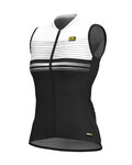 ALÉ Cyklistický dres bez rukávů - SLIDE LADY  - černá/bílá