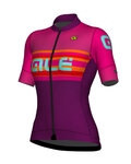 ALÉ Cyklistický dres s krátkým rukávem - SUMMER LADY - růžová/fialová