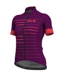 ALÉ Cyklistický dres s krátkým rukávem - ERGO LADY  - fialová